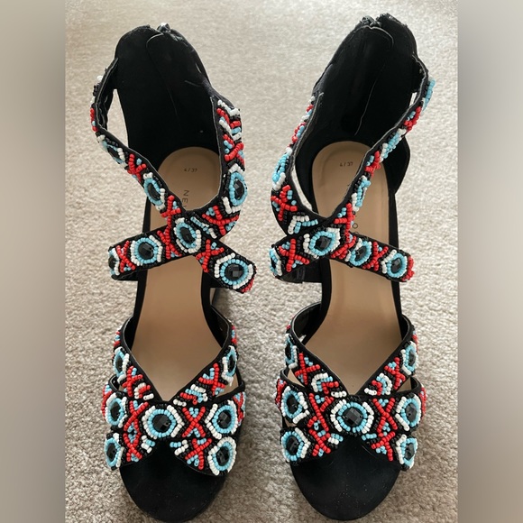 New Look black wedges size UK 4 - Picture 3 of 6